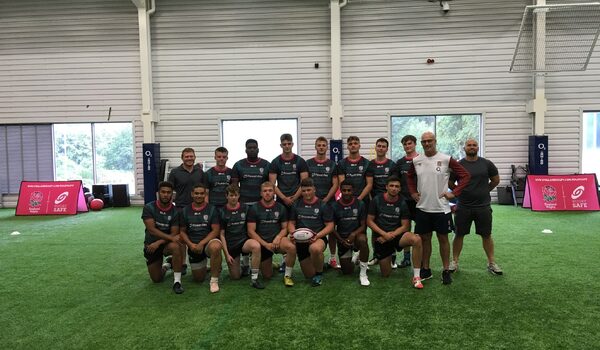 London Irish AASE players train with England coach John Mitchell